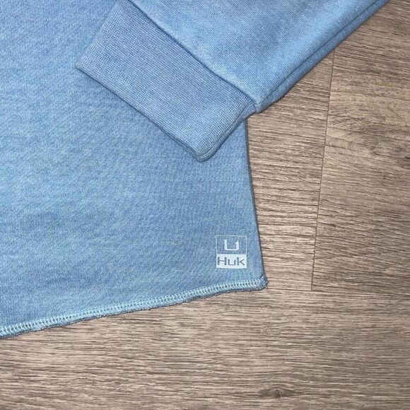 Huk Performance Women Medium Fleece Sweatshirt Crewneck Pullover Fishing Outdoor - Picture 3 of 14